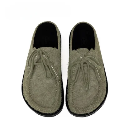 UNITYPUREMAX™ Retro Cow Suede Mule Slippers – Men’s Genuine Leather Platform Shoes 2