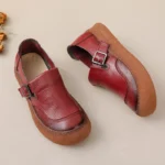 Original Natural Leather Women’s Flats – Vintage Loafers 5