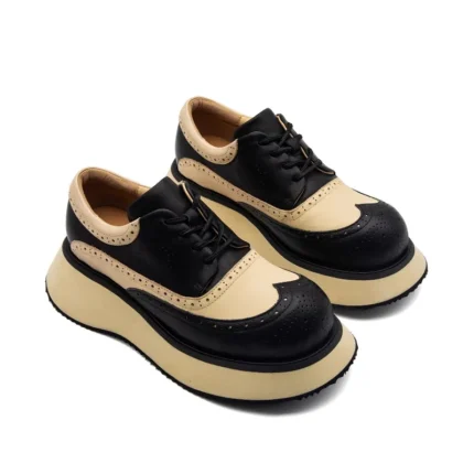 UNITYPUREMAX™ Men’s Europe/American Wide Version Derby Shoes – Genuine Leather Thick Bottom Height Increasing Casual Shoes 2