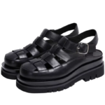 UNITYPUREMAX™ Men’s Roman Gladiator Platform Sandals – Genuine Leather Thick Sole Summer Beach Shoes