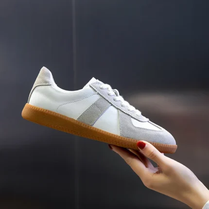 UnityPuremax™ Women’s Mixed Color Leather Sneakers – Flat Casual Shoes 2