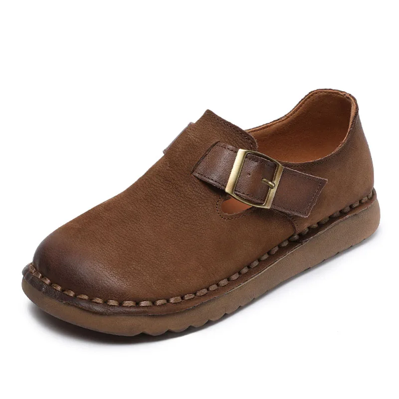 Women’s Retro Leather Loafers | UnityPuremax™ Handmade Slip-On Flats 2