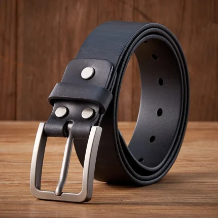 UNITYPUREMAX™ 3.8CM Genuine Vintage Leather Belt For Men – Classic Cowhide Strap for Jeans 2