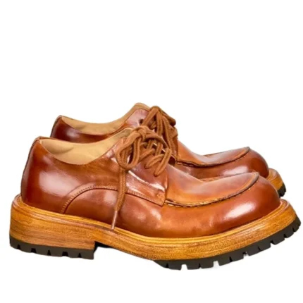 UNITYPUREMAX™ Italian Handmade Washed Horse Leather Shoes – Retro Height Increasing Casual Shoes 1
