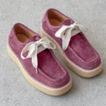 Thick-Soled Luxurious Suede Derby Sneakers – Unisex Handmade Casual Spring Shoes 4