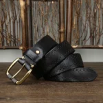 UNITYPUREMAX™ Unisex 3.8CM Vintage Genuine Leather Belt – Italian Cowhide Pin Buckle 5