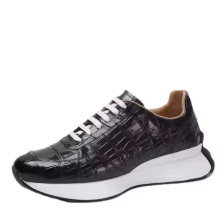 UNITYPUREMAX™ Men’s Crocodile Skin Casual Sports Shoes – Stylish Comfort & Height Boost
