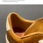 UNITYPUREMAX™ Handmade Cow Leather Vintage Work Shoes – Men’s Thick Sole Height Increasing Casual Shoes 5