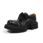 Equinox™ Handmade Horsehide Casual Shoes – Vintage Square Toe Derby 4