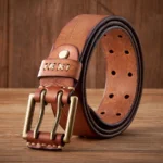 UNITYPUREMAX™ 3.8CM Men’s Genuine Leather Tactical Belt – Double-Needle Buckle 6