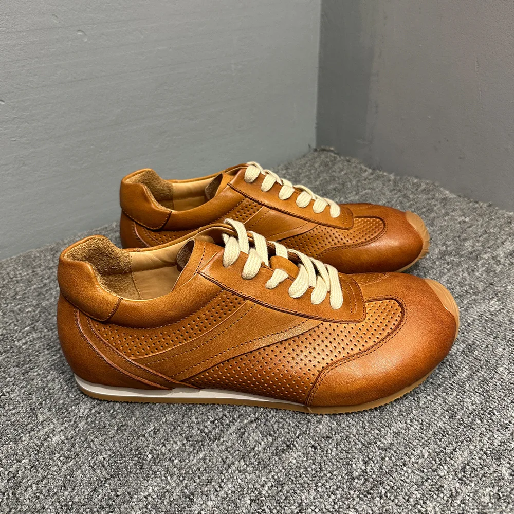 IronStride™ Handmade Horsehide Sneakers – Men’s Premium Leather Running Shoes 3