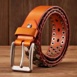 UNITYPUREMAX™ 3.8CM Men’s Studded Punk Leather Belt – Hip Hop Streetwear 6