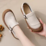 Original Natural Leather Women’s Flats – Vintage Loafers 4