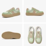 StarLuxe™ Handmade Women’s Leather Sneakers – Mixed Color Star Trainers with 3.9cm Heel 6