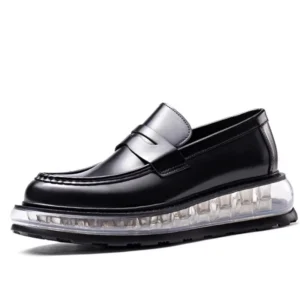 UnityPuremax™ Genuine Leather Loafers – Shock Absorbing Thick Sole Casual Shoes 1