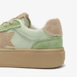 StarLuxe™ Handmade Women’s Leather Sneakers – Mixed Color Star Trainers with 3.9cm Heel 5