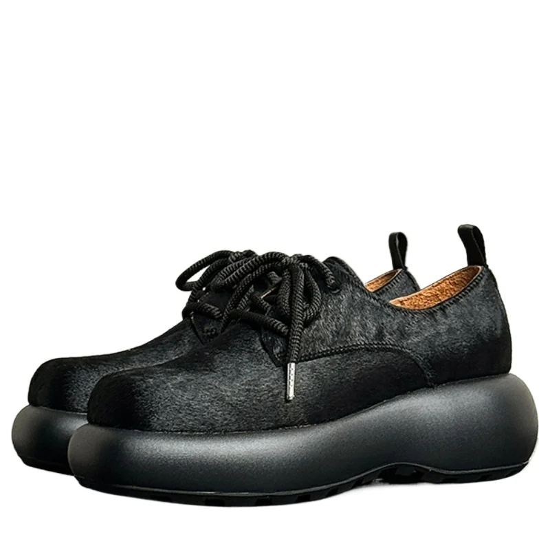 UNITYPUREMAX™ Horsehair Leather Derby Shoes – Height Boost & Breathable Comfort 1 UNITYPUREMAX™ Horsehair Leather Derby Shoes – Height Boost & Breathable Comfort 1