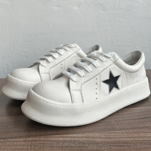 UNITYPUREMAX™ Men’s Trendy Leather Platform Shoes – Height Increasing Casual Cowhide Sneakers