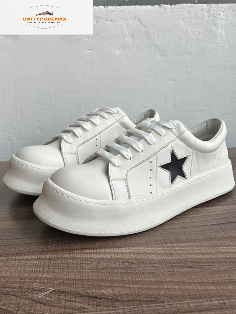 UNITYPUREMAX™ Men’s Trendy Leather Platform Shoes – Height Increasing Casual Cowhide Sneakers UNITYPUREMAX™ Men’s Trendy Leather Platform Shoes – Height Increasing Casual Cowhide Sneakers