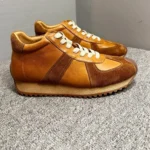 UNITYPUREMAX™ Retro Men’s Mid-Top Leather Sneakers – Trendy Casual Patchwork Shoes 3