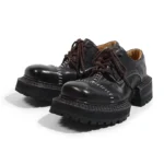 Equinox™ Handmade Horsehide Casual Shoes – Vintage Square Toe Derby 6