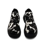 UNITYPUREMAX™ Zebra Pattern Horsehide Derby Shoes – Bold Luxury with Discreet Height Boost 3