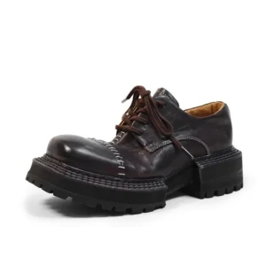 Equinox™ Handmade Horsehide Derby Shoes – Vintage Square Toe Derby 1