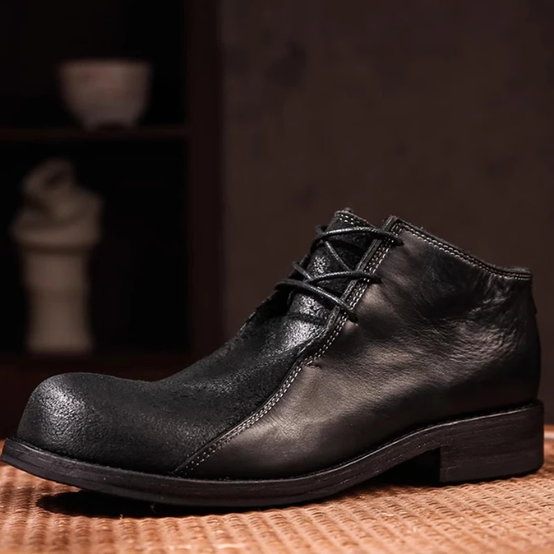UNITYPUREMAX™ Hand-Washed Cowhide Leather Sole Goodyear Shoes — British Retro Men’s Handmade Derby 2