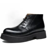 British Design Genuine Leather Platform High Top Shoes for Men | UNITYPUREMAX™ 2