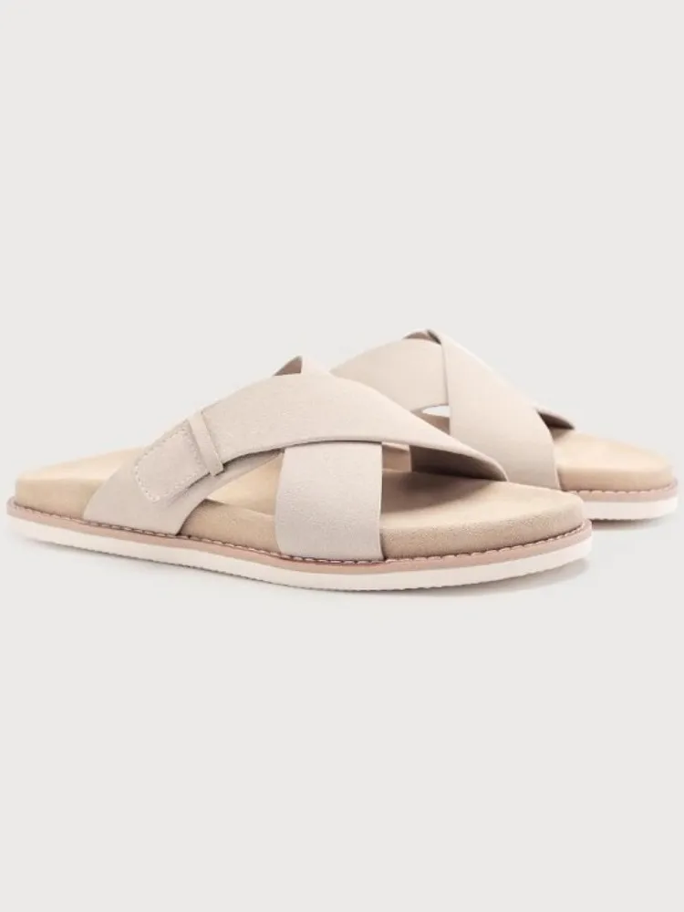 UNITYPUREMAX™ Men’s Genuine Cowhide Leather Open-Toe Buckle Sandals — Breathable Summer Flats for Daily Leisure & Beach Style 4