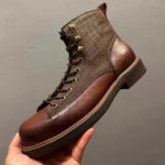 RetroCraft™ Men’s Cow Leather Boots Handmade British Style Ankle & Motorcycle Boots 1