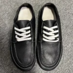 Men's Cowhide Business Work Shoes | British Style Black Office Loafers by UNITYPUREMAX™ 4