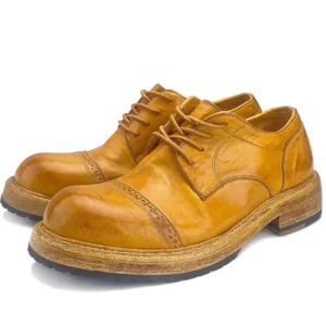 UNITYPUREMAX™ Goodyear Handmade Horse Leather Casual Tooling Shoes - Thick Sole Casual Tooling Brogue 1