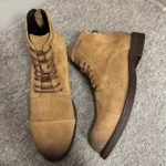 Handmade Leather Lace-Up ZIP Lace-Up ZIP Boots Desert Boots for Men | UNITYPUREMAX™ Retro Cowhide Motorcycle Boots 2