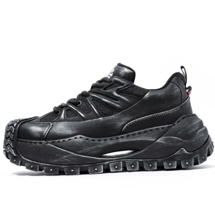 Men’s Retro Daddy Shoes | UNITYPUREMAX™ Genuine Leather 6cm Height Increasing Leisure Sneakers 1