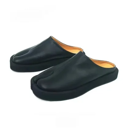 FormaEase™ Split-Toe Leather Mules – Minimalist Backless Casual Slippers | UNITYPUREMAX 1