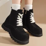 UNITYPUREMAX™ Invisible Height-Increasing Kangaroo Shoes for Women – 7cm British-Style Genuine Leather High-Top Casual Sneakers 4