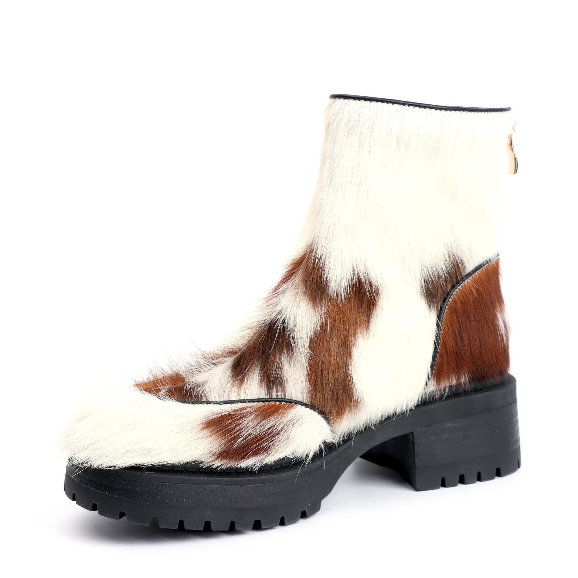 Chic Luxe™ Women’s Calf Hair Over-the-Knee Boots – Flat Platform Winter Fashion 4