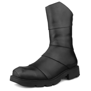 UNITYPUREMAX™ Punk Zipper Leather High-Top Boots for Men — Genuine Cow Leather Winter Warm Platform Style