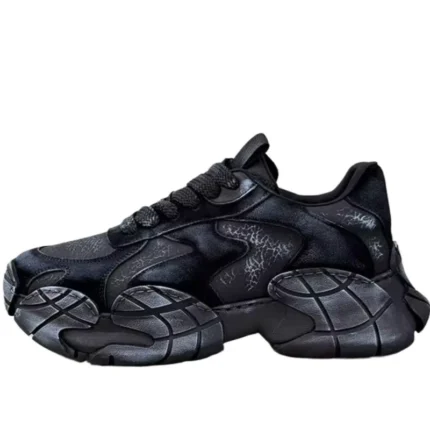 Men’s Retro Genuine Leather Daddy Shoes For Men | UNITYPUREMAX™ Thick-Soled Height Increasing Outdoor Casual Shoes 1