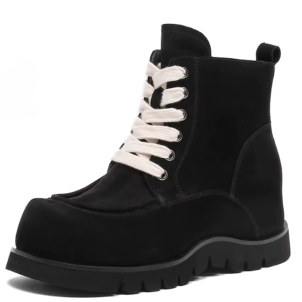 UNITYPUREMAX™ Invisible Height-Increasing Kangaroo Shoes for Women – 7cm British-Style Genuine Leather High-Top Casual Sneakers 2