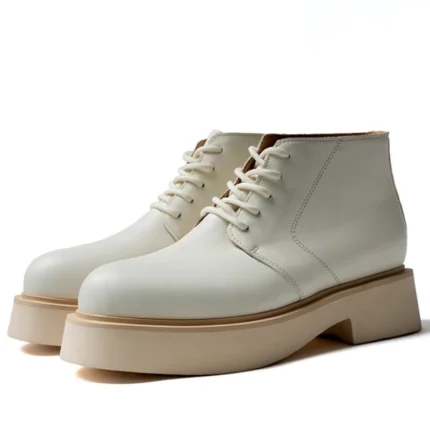 British Design Genuine Leather Platform High Top Shoes for Men | UNITYPUREMAX™ 1