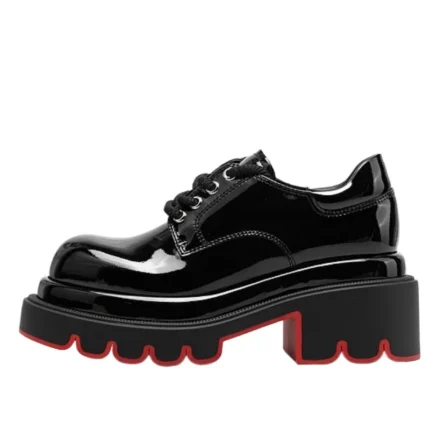 Genuine Leather Handmade 7cm Thick Sole High Heels for Women | UNITYPUREMAXâ„¢ British Street Style Cowhide Shoes 2