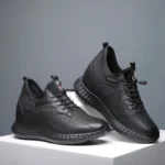 ElevatePro™ Men’s Genuine Leather Height Increasing Shoes | 8–10cm Hidden Lift Casual Sneakers by UNITYPUREMAX 3