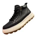 British Style Handmade Leather Men’s Autumn High-Top Boots | UNITYPUREMAX™ Autumn Workwear Casual Shoes 3
