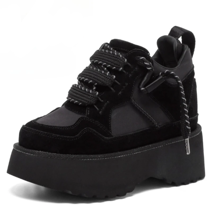 UNITYPUREMAXâ„¢ European 14cm Genuine Leather Platform Height Increasing Shoes for Women 2