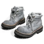 Italian Horse Leather Hand-Sewn Casual Shoes UNITYPUREMAX™ Men's and Women's Goodyear Grey Suede Shoes 4