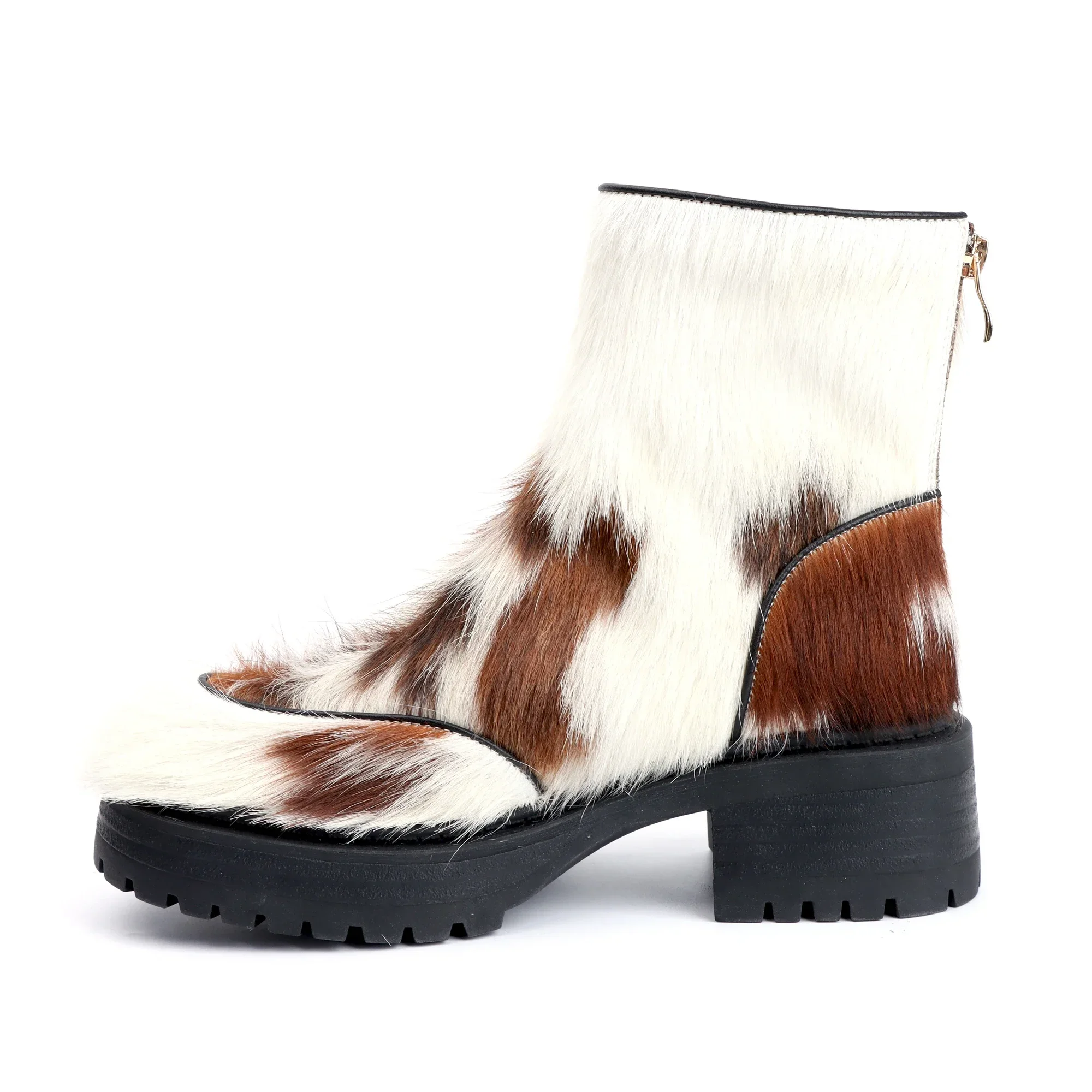 Chic Luxe™ Women’s Calf Hair Over-the-Knee Boots – Flat Platform Winter Fashion 5
