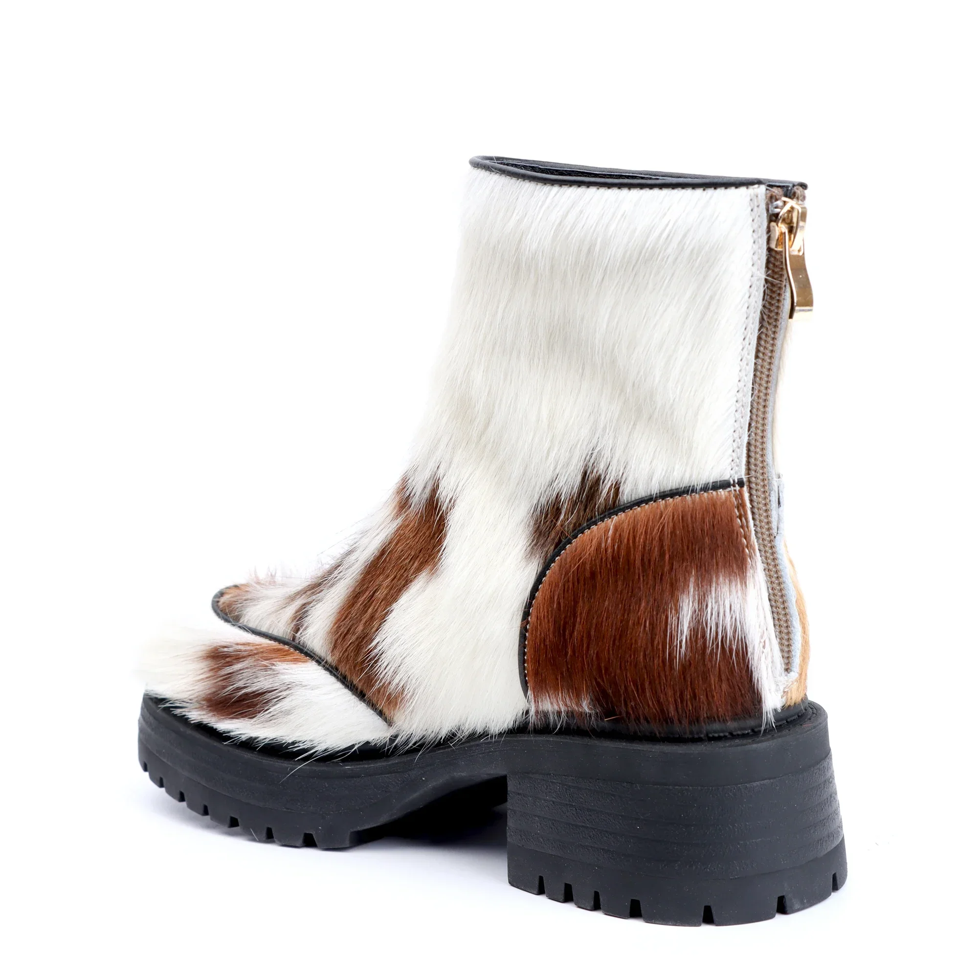Chic Luxe™ Women’s Calf Hair Over-the-Knee Boots – Flat Platform Winter Fashion 2