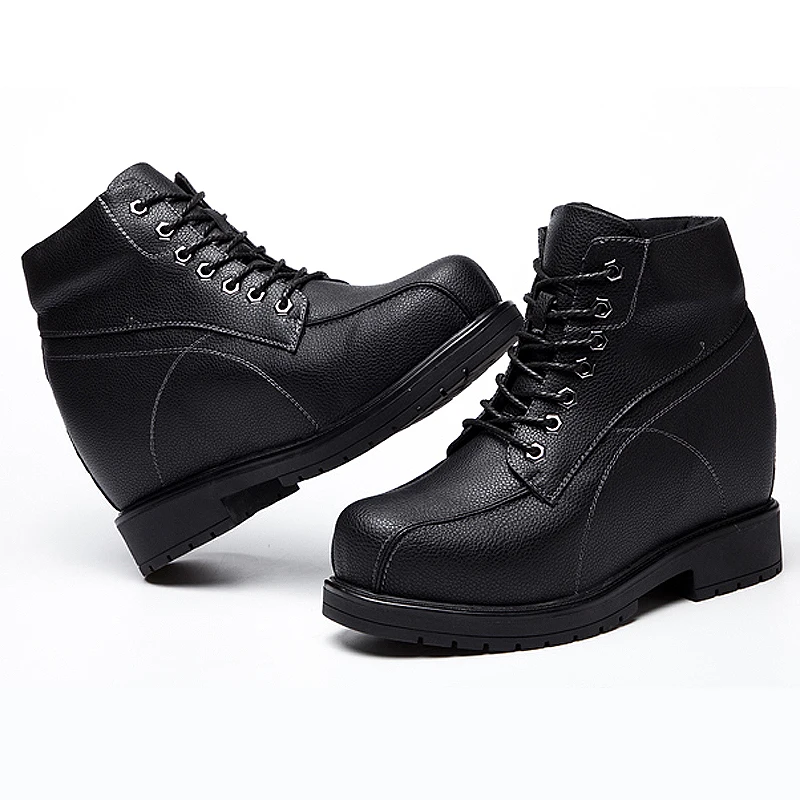 Men’s 15cm Height Increasing Elevator Boots | Genuine Leather Korean Style Casual Boots – UNITYPUREMAX 3